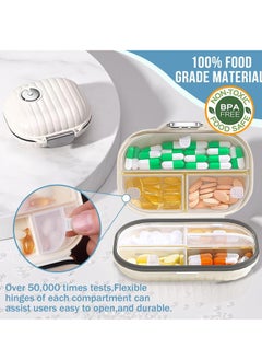 Oasisgalore Travel Pill Organizer，Portable Pill Box 7 Day Small Pill Case Daily Medicine Container，Travel Essentials  - Image 5