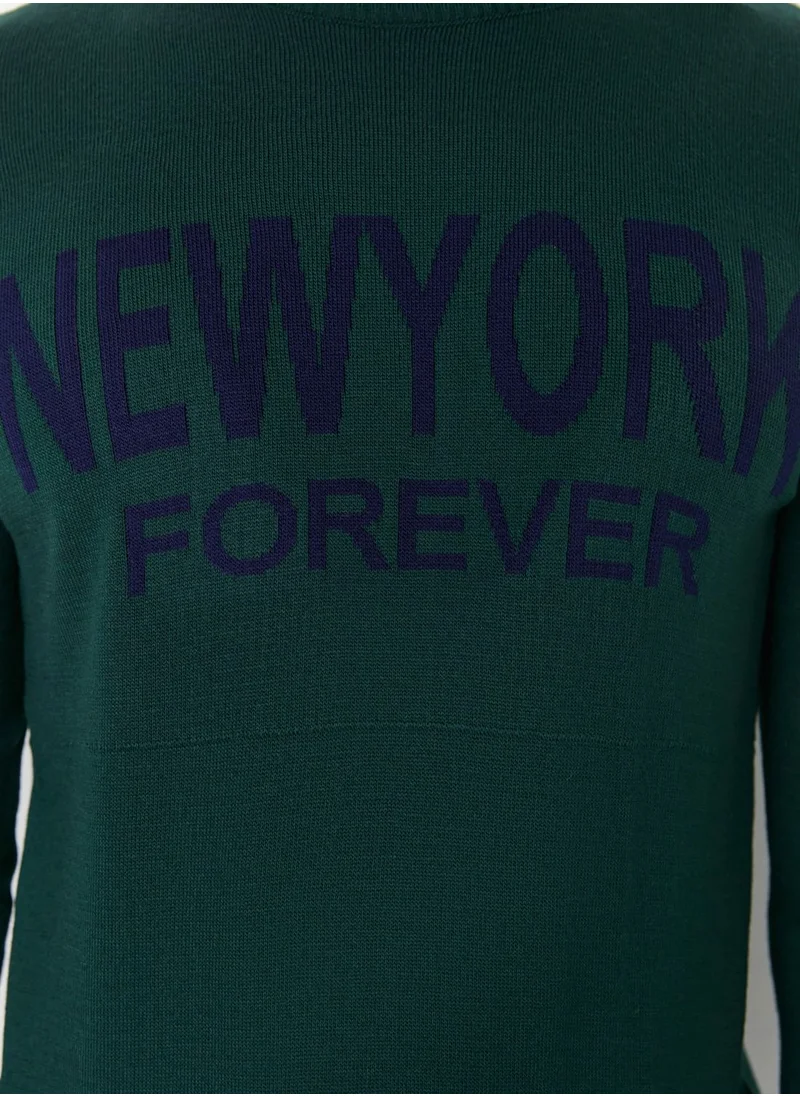 trendyol New York Forever Knitted Sweater