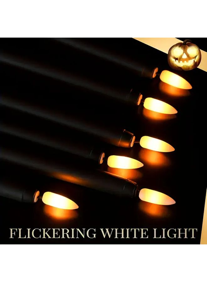 12 Pack Black Flameless LED Candlesticks Remote Control Battery Powered Non Flickering Home Decor - Image 5