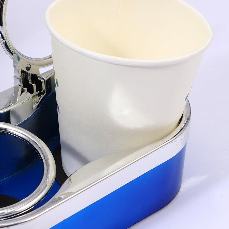 Universal Blue Car Cup Holder For Backseat And Rear Console Multi Function Drink Rack - Image 4