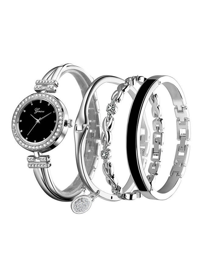 Sharpdo - Women's Quartz Watch Four Piece Set - Image 1