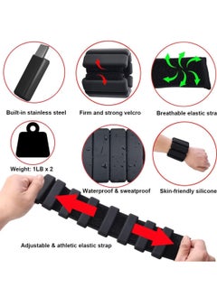 RATSAW 2 PCS Adjustable Wrist and Ankle Weights Bearing Bracelet for Exercise Jogging Yoga Walking  - Image 5