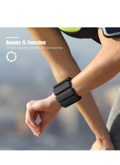 RATSAW 2 PCS Adjustable Wrist and Ankle Weights Bearing Bracelet for Exercise Jogging Yoga Walking  - Image 2