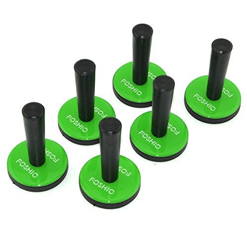 FOSHIO 6PCS Green Car Vinyl Wrap Magnet Holder Tints Tool Refrigerator Magnets - Image 1
