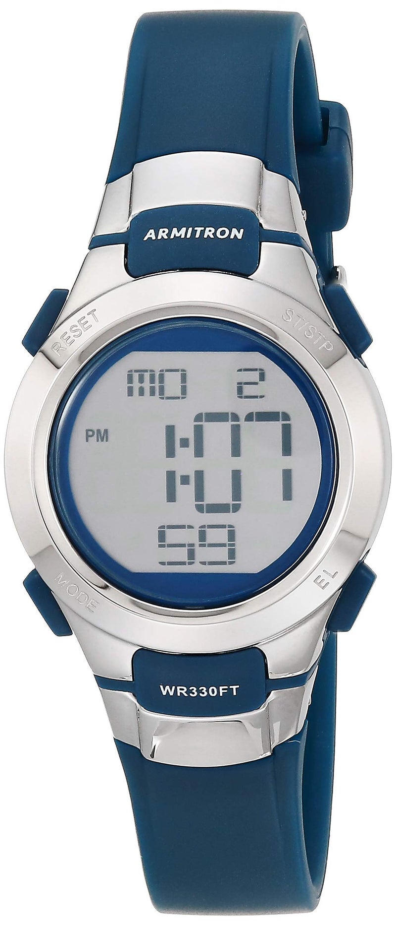 Armitron Sport Women's 45/7012NVSV Digital Watch with Matte Navy Strap - Image 1