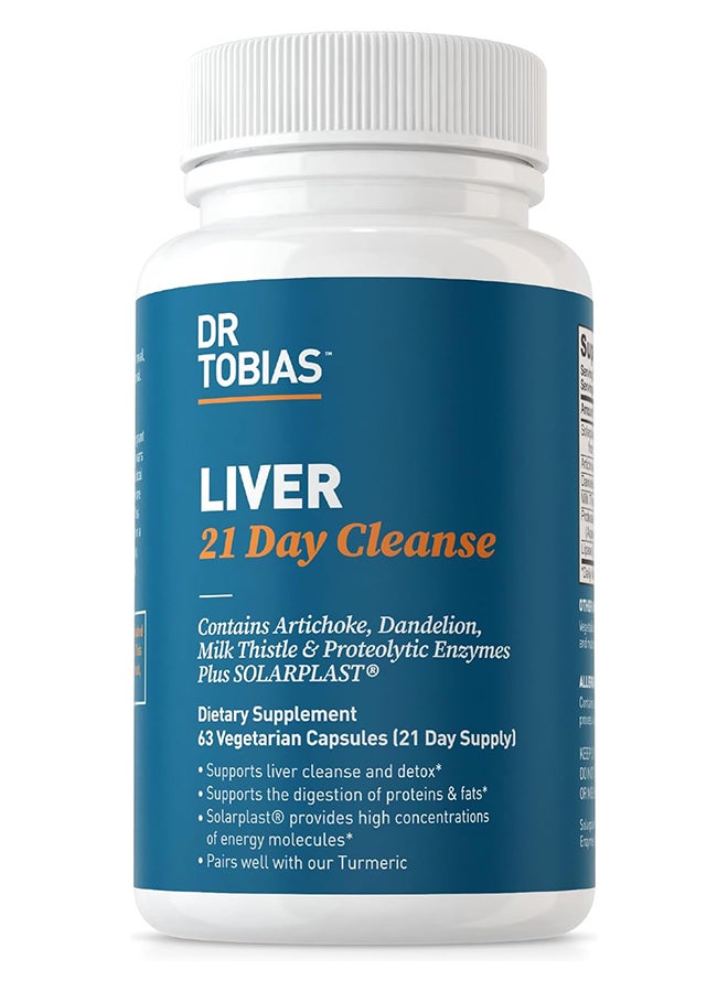 Dr. Tobias Liver 21 Day Cleanse Liver Detox Cleanse 63 Capsules 21 day supply - Image 1