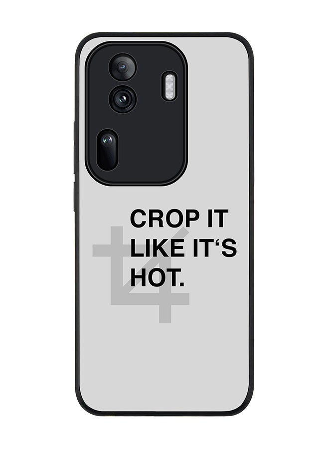 Stylizedd Rugged Black Edge Case for Oppo Reno11 Pro, Slim fit Soft Case Flexible Rubber Edges Anti Drop TPU Gel Thin Cover -  Crop It  - Image 1