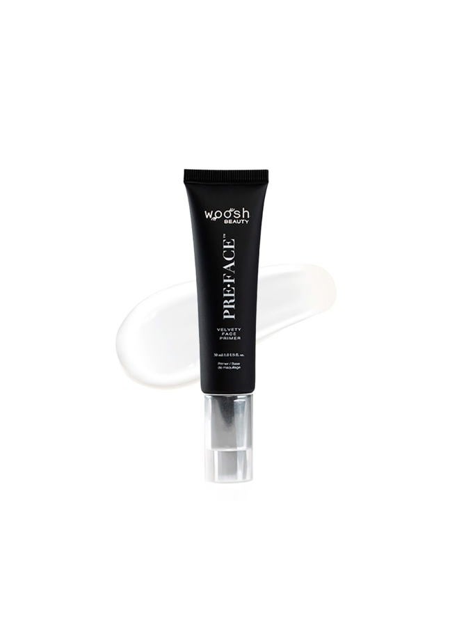 Woosh Pre•Face | Velvety | Face Primer | Hydrating | Blurring | Grips your Makeup (Full Size, 30 ml) - Image 1