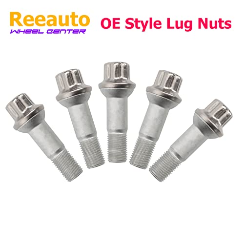 Reeauto Set of 20, 0009905407 14mm x 1.5 Wheel Lug Bolt OE Factory Wheel Compatible with ML500 S550 CL63 ML350 GLK350 CL500 GL450 - Image 4