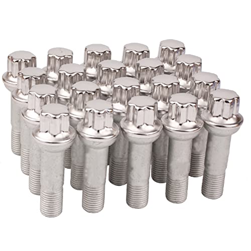 Reeauto Set of 20, 0009905407 14mm x 1.5 Wheel Lug Bolt OE Factory Wheel Compatible with ML500 S550 CL63 ML350 GLK350 CL500 GL450 - Image 3