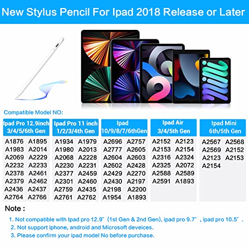 Yottn Stylus Pen for Apple iPad Pencil - iPad Pen A16 10th 9th 8th 7th 6th Gen for Apple Pencil 2nd Generation Compatible 2018-2025 iPad Pro M4 11-12.9 Inch iPad Air M2 M3 5th 4th 3rd Mini A17 6th 5th - Image 4