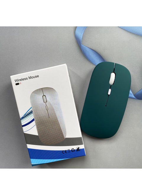 Bluetooth mouse for Microsoft Surface Pro8/7 + two-in-one tablet wireless mouse Surface PDark green mouse-single Bluetooth battery Dark green mouse-single Bluetooth battery