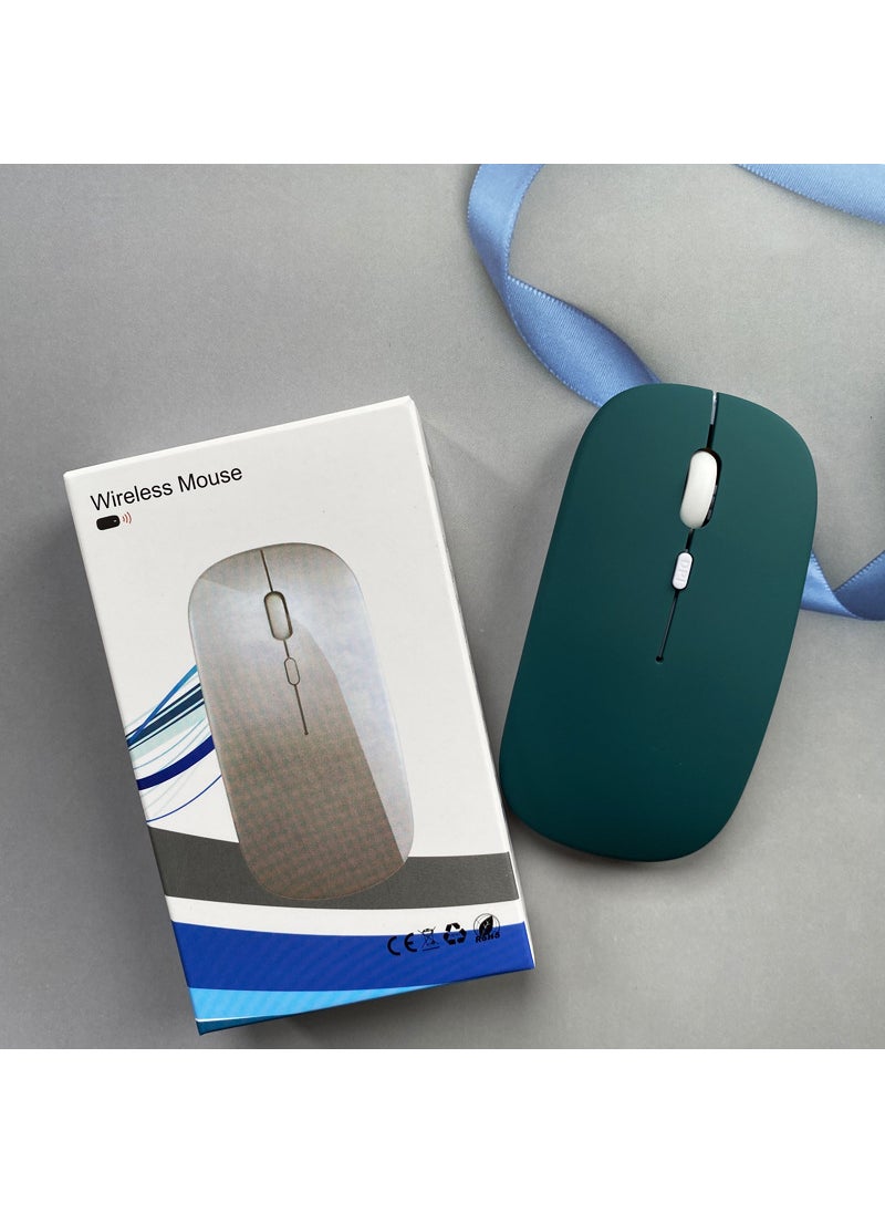 Generic - Bluetooth mouse for Microsoft Surface Pro8/7 + two-in-one tablet wireless mouse Surface PDark green mouse-single Bluetooth battery Dark green mouse-single Bluetooth battery - Image 1