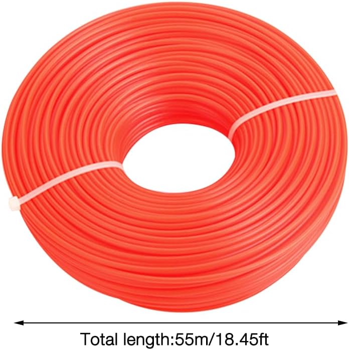 Gobesty Universal Edge Cutting Thread, 3 mm x 55 m Spool of Round Nylon Wire for Trimmer, Strimmer Diameter, Replacement Cutting Wire Trimmer Line - Image 2
