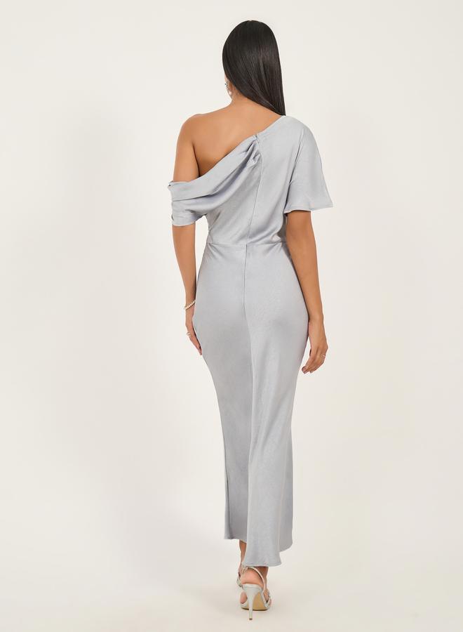 Styli Asymmetric Midi Dress - Image 5