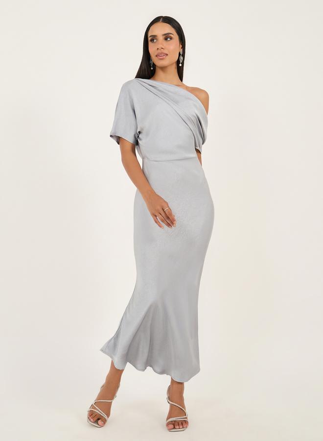 Styli Asymmetric Midi Dress - Image 2