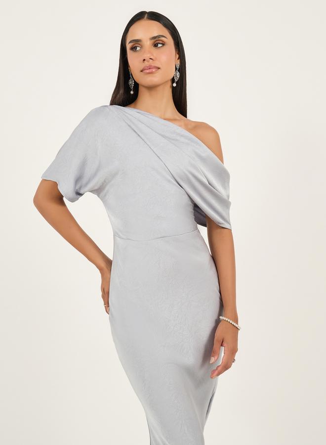Styli Asymmetric Midi Dress - Image 3