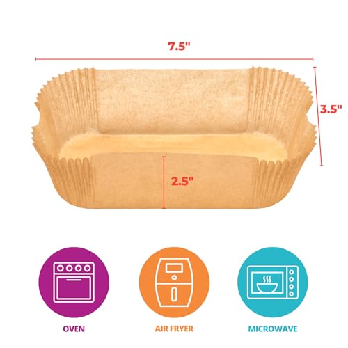 DecoPac 2lb Loaf Pan Liners, 100 Pack, Non-Stick Siliconized Greaseproof Paper, Baking Liner for Baking Bread, Cakes, Banana Bread, Parchment Paper, Air Fryer Liner - Image 2