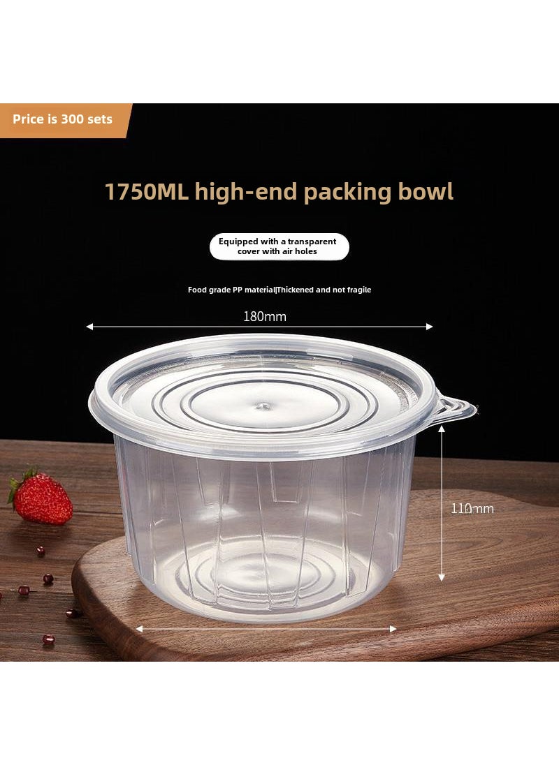 Large Disposable Food Containers Clear 1892ml 1750ml transparent -1 set