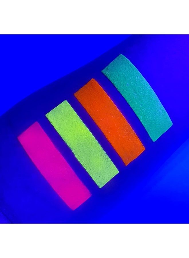 UV Glow Neon UV Paint Stick/Face & Body Crayon - Genuine and original UV Glow product - glows brightly under Blacklights! (Set of 4) - Image 2