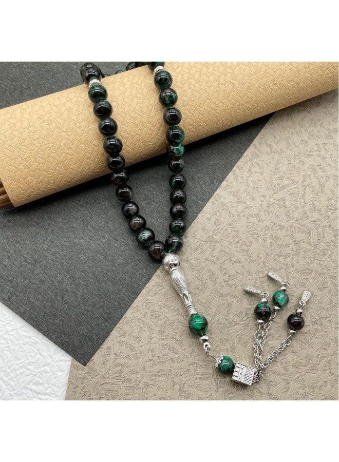 YIXIA Beads 10mm Prayer Beads With Kaaba Tassel Flower Beads Islamic Prayer Beads Bracelet - Image 4