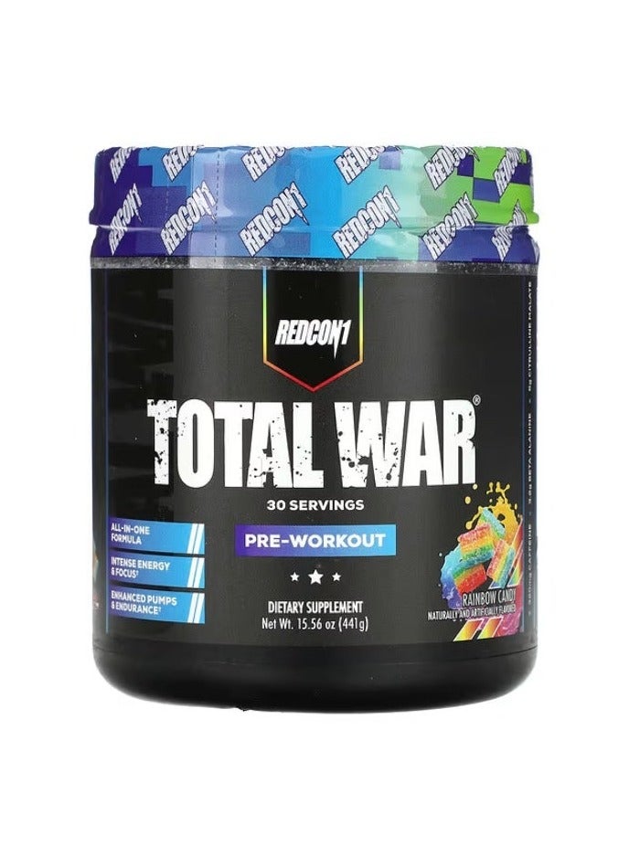 Redcon1 Total War 30 Servings Rainbow Candy - Image 1