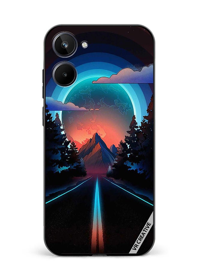 VR CREATIVE Protective Case Cover For Realme 10 Road To Paradise Design Multicolour - Image 1