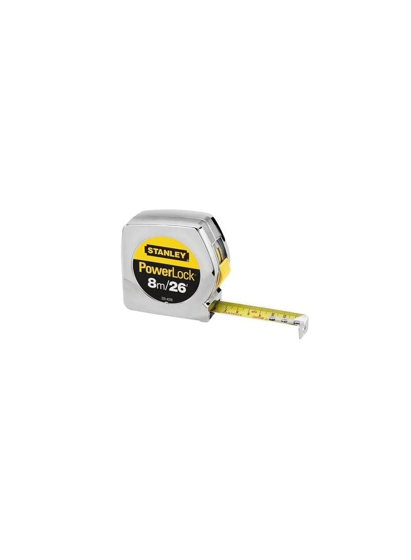 Stanley 33-428 8m/26' x 1" PowerLock Tape Rule - Image 1