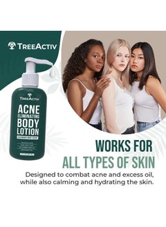 TreeActiv TreeActiv Acne Eliminating Body Lotion, 8 fl oz, Salicylic Acid Lotion, Salicylic Acid Body Acne Treatment, Back Acne Treatment Cream for Women and Men, Acne Lotion for Body, Zit Cream with 2000+ Uses  - Image 5