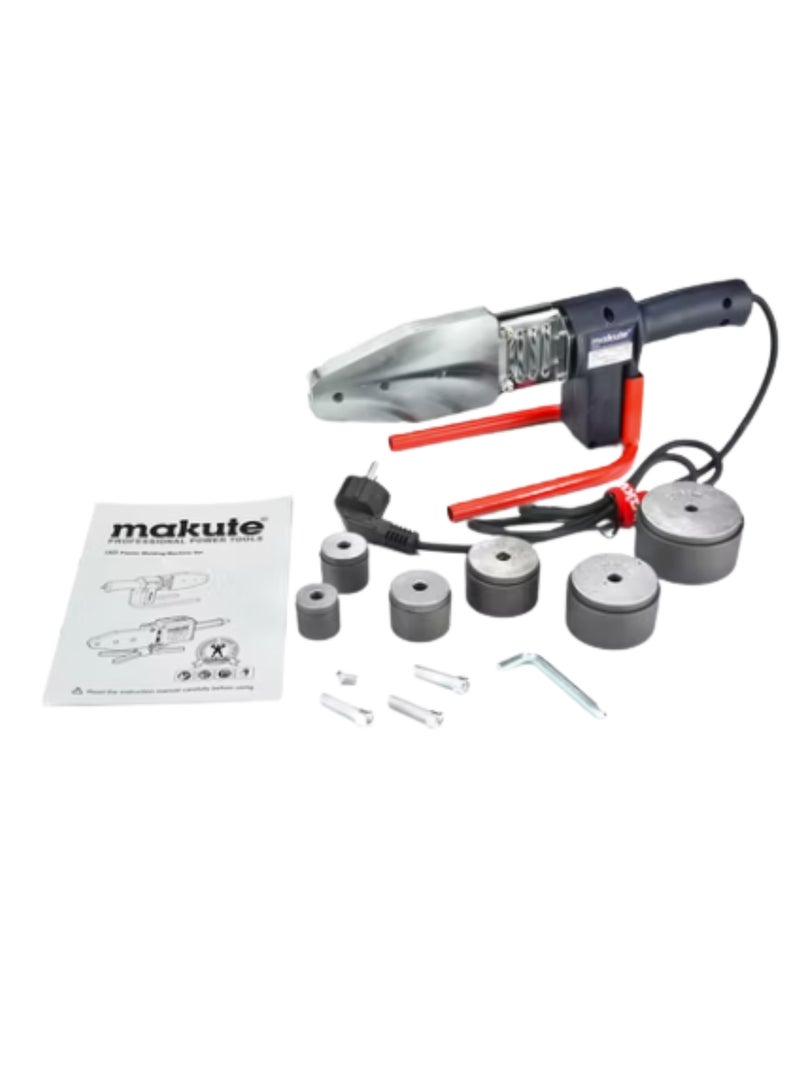 makute 1000W Plastic Pipe Welder Kit with  20-63mm Mould Size,  0-300C  Temperature Range,220-240V Rated Voltage,Adjustable Temperature, Portable , Pipe Fusion Tool - PW003 - Image 1