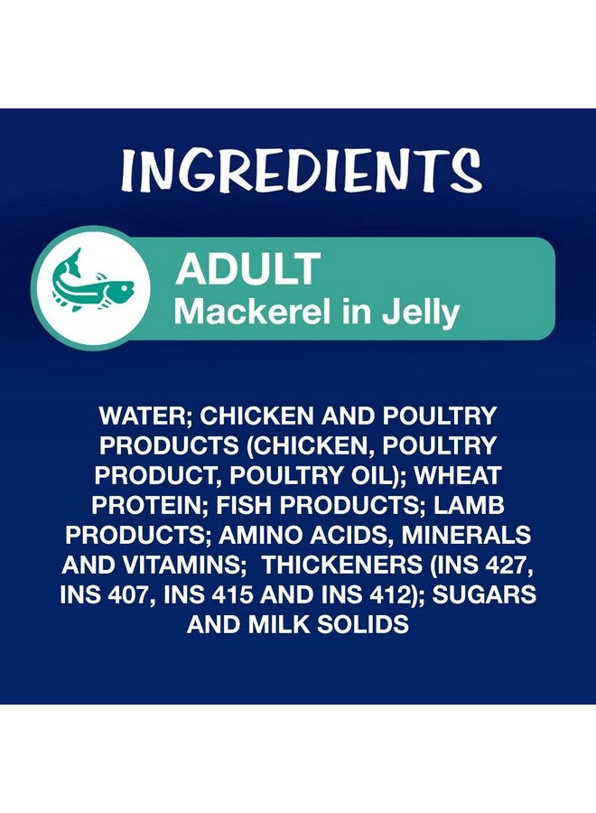PURINA Felix As Good As It Looks Wet Food For Adult Cats|Complete And Balanced Cat Food |Mackerel Flavour|Pack Of 12 Pouches (12 X 85 G) - Image 5