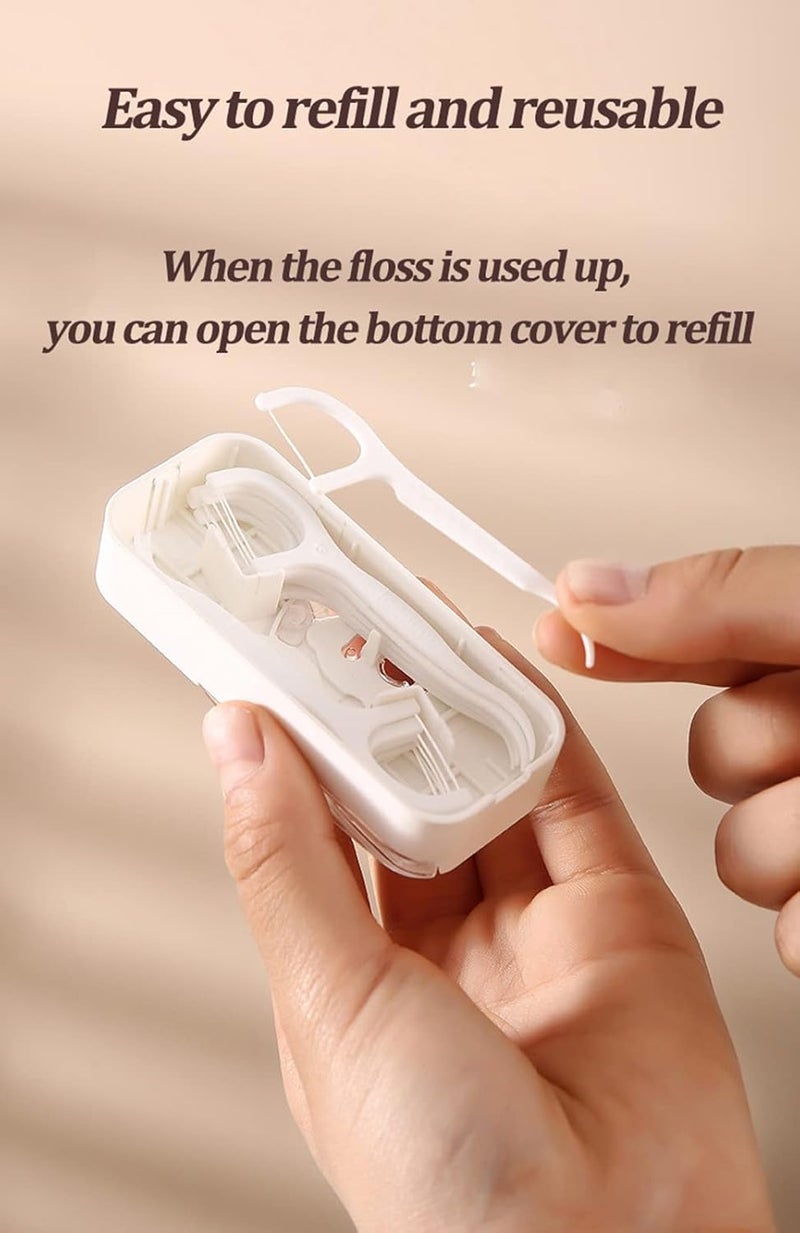 comfrt Dental Floss Portable Case Dental Floss Dispenser, Portable Floss Dispenser, Dental Floss Portable Cases Automatic Floss Organizer for Family Hotel Travel (D) - Image 3