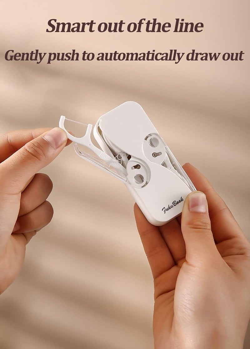 comfrt Dental Floss Portable Case Dental Floss Dispenser, Portable Floss Dispenser, Dental Floss Portable Cases Automatic Floss Organizer for Family Hotel Travel (D) - Image 2