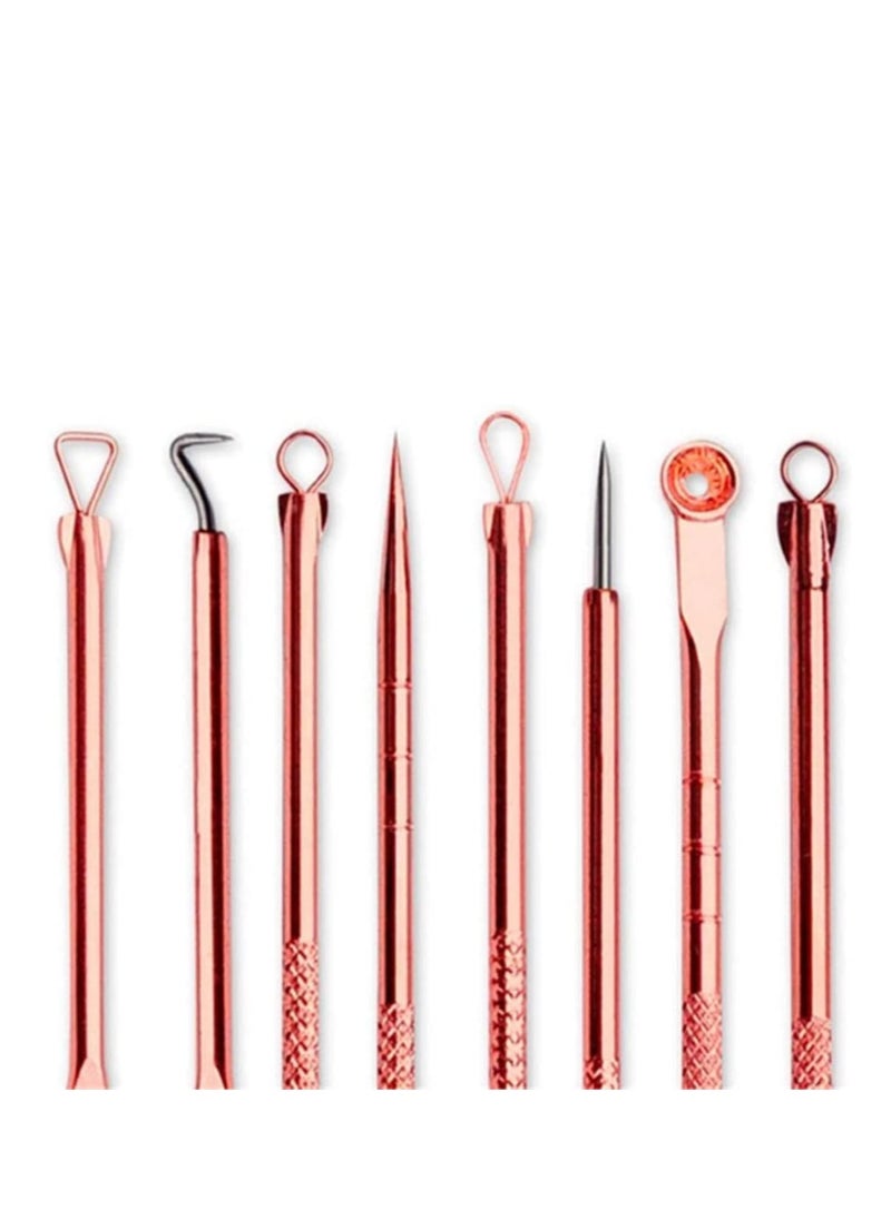 SYOSI Stainless Steel 4pc Comedone Blackhead Remover Facial Skin Care Pimple Acne Blemish Extractors Pimple Comedone Extractor Popper Tools Set  - Image 2
