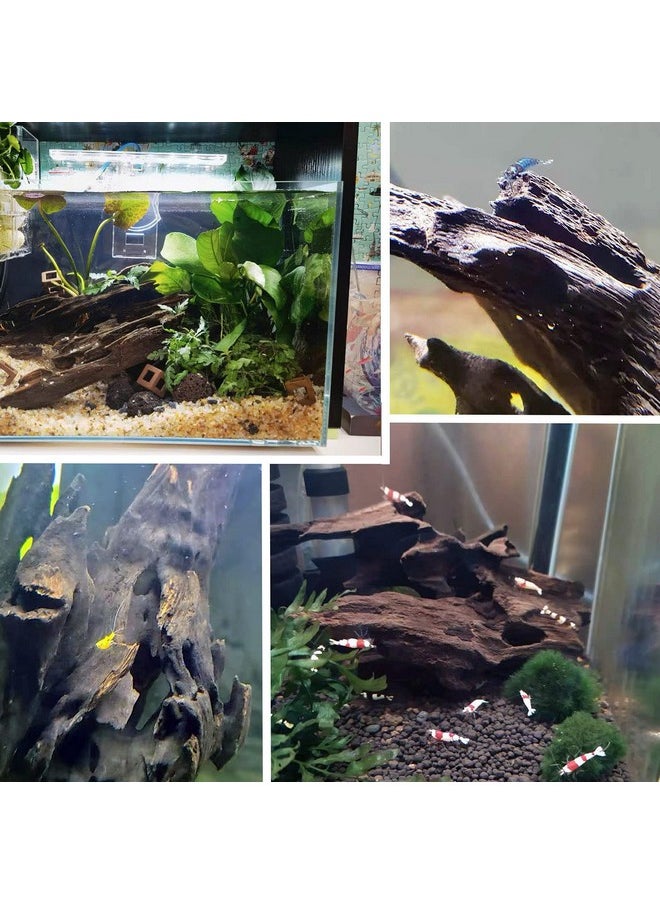 Kathson 5 Pack Aquarium Driftwood Natural Wood Assorted Branches Fish Tank Driftwood Decoration Reptiles Habitat Wood Decor  - Image 2