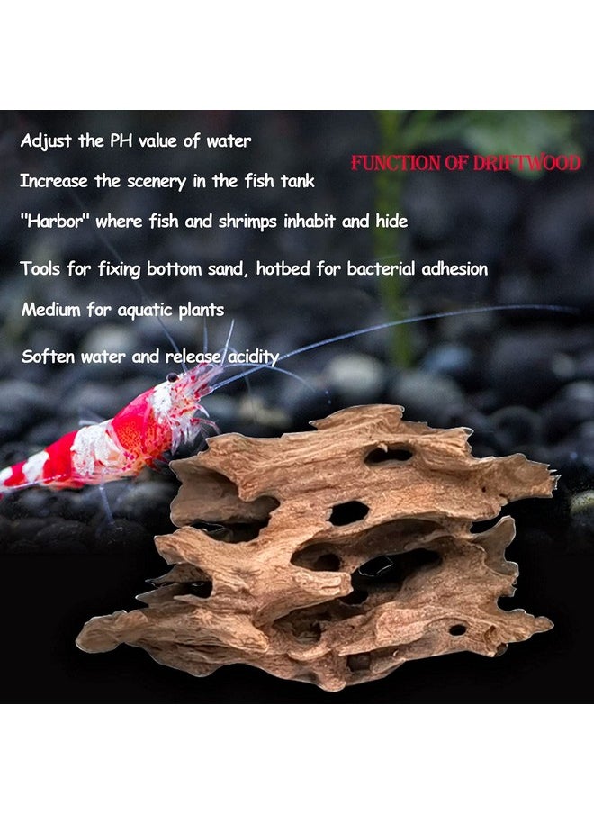 Kathson 5 Pack Aquarium Driftwood Natural Wood Assorted Branches Fish Tank Driftwood Decoration Reptiles Habitat Wood Decor  - Image 3