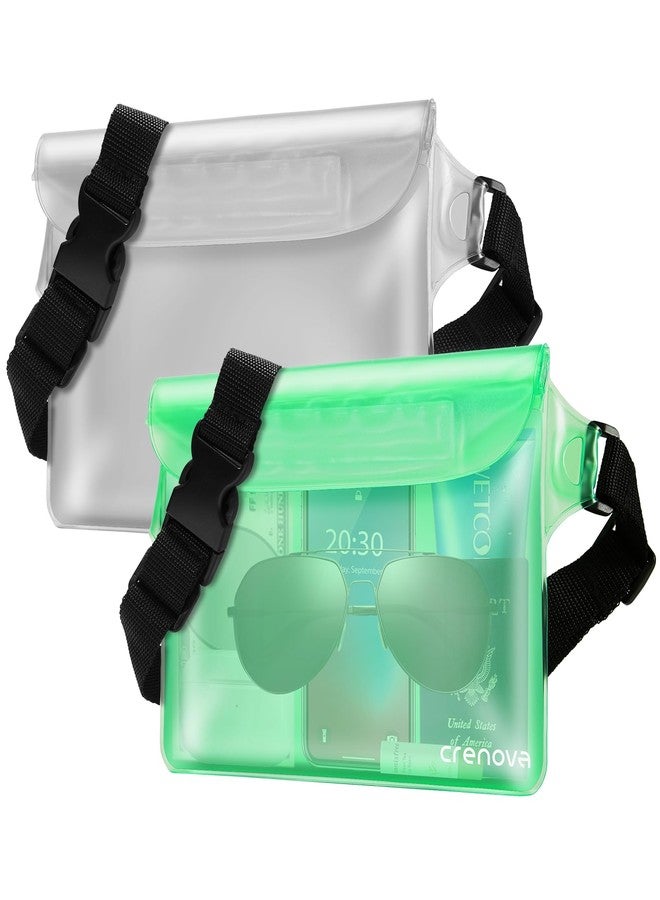 Crenova Waterproof Bag for Beach, Waterproof Pouch for Phone Passport Purse, Fanny Packs for Women, Floating Dry Bags for Cruise Ship Travel Water Park Surfing Boating Fishing Kayaking Pool Accessories - Image 1