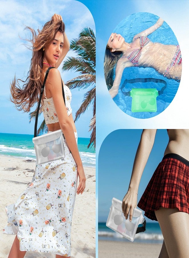 Crenova Waterproof Bag for Beach, Waterproof Pouch for Phone Passport Purse, Fanny Packs for Women, Floating Dry Bags for Cruise Ship Travel Water Park Surfing Boating Fishing Kayaking Pool Accessories - Image 4