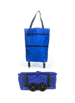 Generic Reusable Shopping Trolley Bag,Portable Shopping Bag with Wheel Rolling, Collapsible Two-Stage Zipper Storage Bag, Reusable Shopping Bag  - Image 3