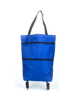 Generic Reusable Shopping Trolley Bag,Portable Shopping Bag with Wheel Rolling, Collapsible Two-Stage Zipper Storage Bag, Reusable Shopping Bag  - Image 2