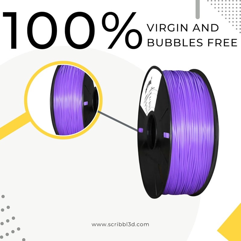 Scribbl3d Premium PLA GID Glow in The Dark 1.75mm 3D Printing Filament Dimensional Accuracy +- 0.02mm Blue Luminosity - Image 4