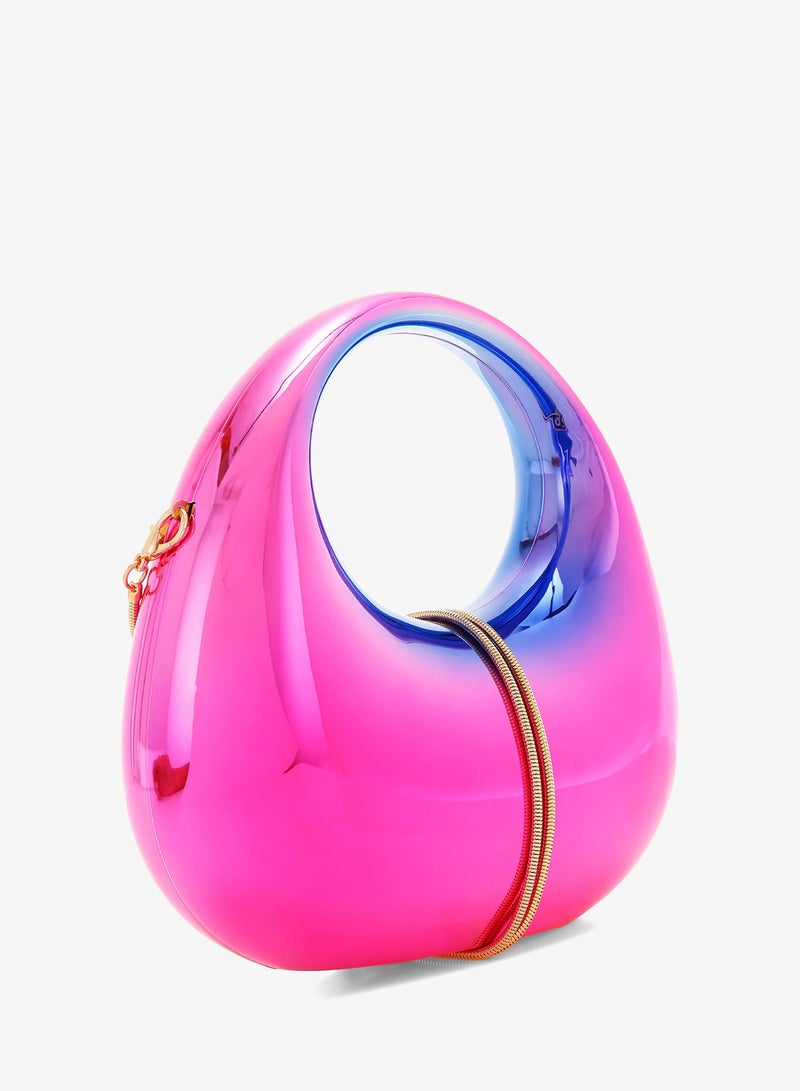 London Rag Acrylic Metallic Mini Clutch Bag in Multicolor - Image 3