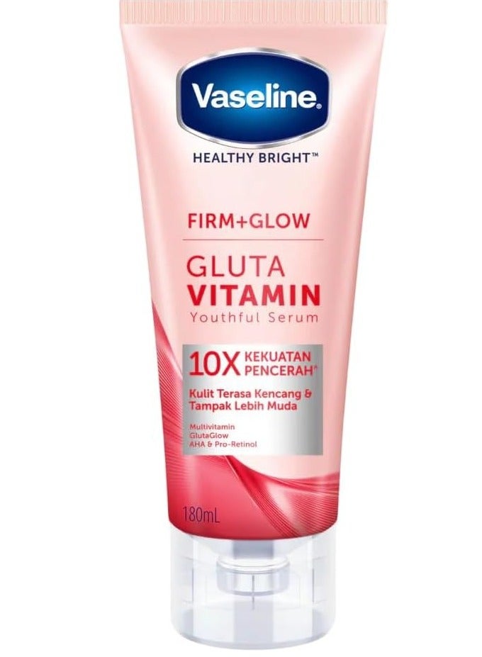Vaseline Healthy Bright Firm +Glow Gluta Vitamin Youthful Body Serum 180ml