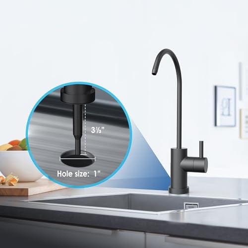Waterdrop 10UB-B Under Sink Water Filter, Reduces PFAS, PFOA/PFOS, Lead, Chlorine, Bad Taste, NSF/ANSI 42 Certified, 11K Gallons, Easy Installation, Black Faucet - Image 4