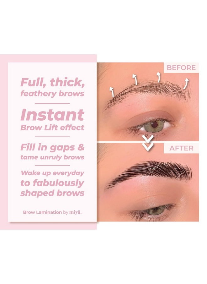 MIYA LASH - MIYA LASH 2 in 1 Lash Lift & Brow Lamination Kit | Instant Fuller Eyebrows, Eyelashes | Salon Result lasts 8 weeks | Professional LVL, Perm, Laminate with Silicone Shields, Lash Picks - Image 1