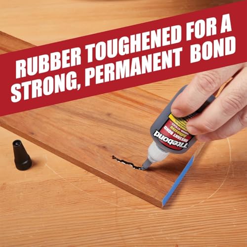 Titebond Instant Bond Medium Adhesive, Home Repair, Woodworking, Crafts, Pen Adhesion, Hairline Cracks, Jet Black, 2 Oz. 8211 - Image 4