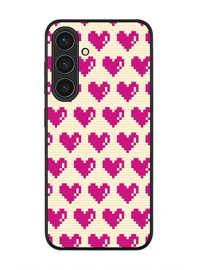 Stylizedd For Samsung Galaxy S25+ / S25 Plus 5G Case,Slim fit Camera Protection, Shockproof Thin Phone cover  - Pixel Hearts - Image 1