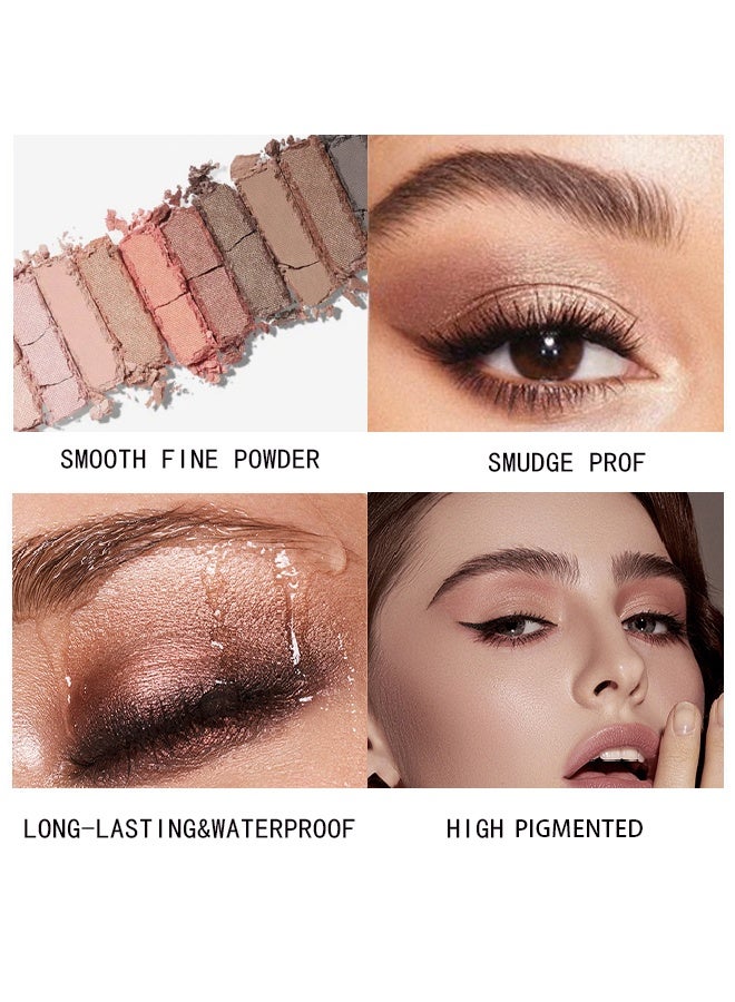 چولي ستار لوحة لتعدد إطلالات العيون، لوحة ظلال عيون وإضاءة المكياج بألوان النيود والبني والوردي، ظلال عيون مقاومة للماء وطويلة الأمد، مزيج طبيعي من أصباغ المكياج (#02) - Image 4