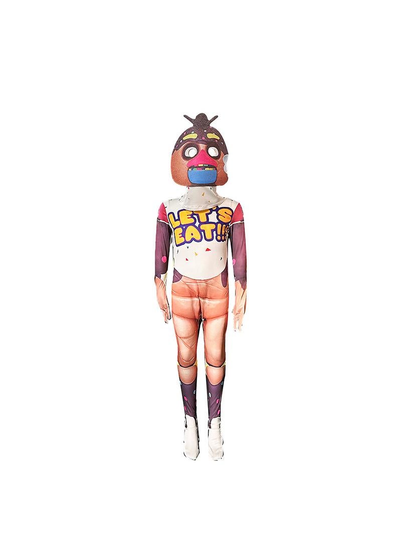 general 1 Set Party Cosplay Five Nights at Freddy's Chica Costume For Kids Adult With Masks - Image 1