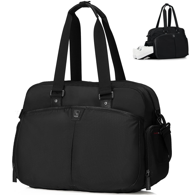 OIWAS Travel Duffle Bag Weekender Bag with Shoe Compartment Overnight Bags for Women Men Duffle Bag Women Water Resistant Hospital Bag Gym Bag for Trip Business Trips Sport - Image 2
